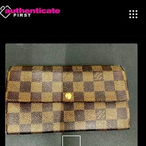 Louis Vuitton Damier Ebene Sarah Wallet